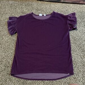 GAP Rich Purple Short Sleeve Top